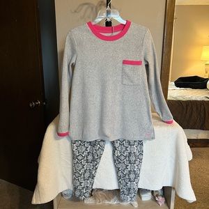 Soft and Cozy Grey & Pink Pajama Set - PXS